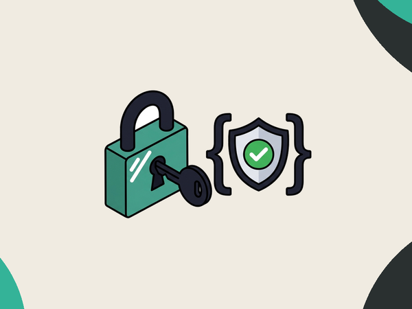 Padlock with API key and shield icon representing Bearer token authentication