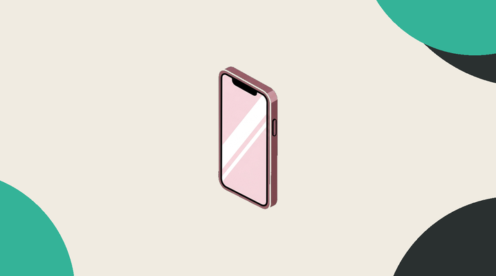 Apple iPhone 17e isometric illustration in pink