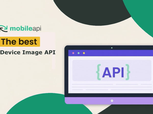 Abstract illustration of mobile devices and API connections